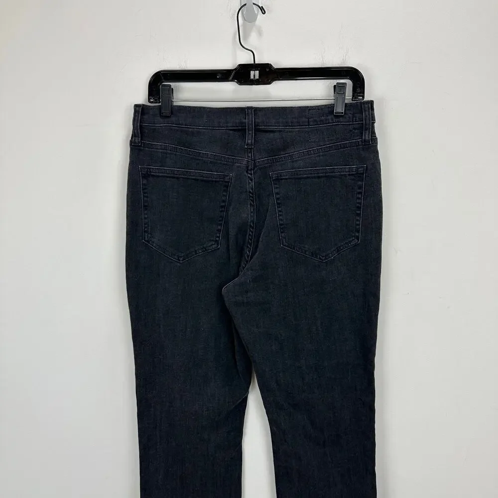 J.Crew Studded High Rise Straight Jean 1996 Semi Stretch Washed Black US 29 MWT